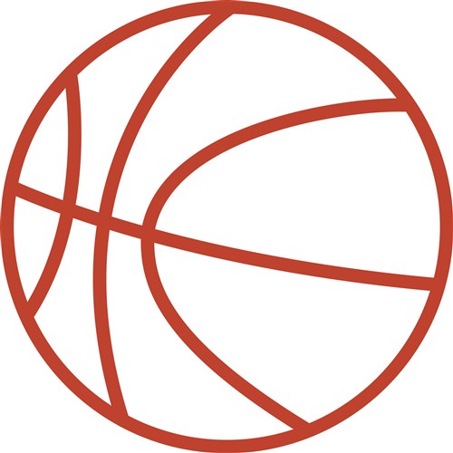 Basketball Outline Clipart