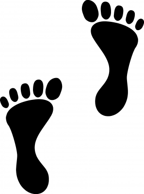 Bare Feet Stencil | Information Stencils | Stencil Marking Ltd