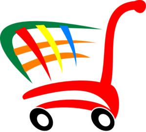 Online Shopping Cart Clipart