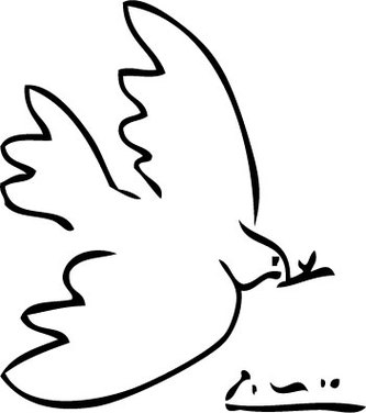 The Dove Of Peace Pablo Picasso Line Drawings Pinterest Clipart ...