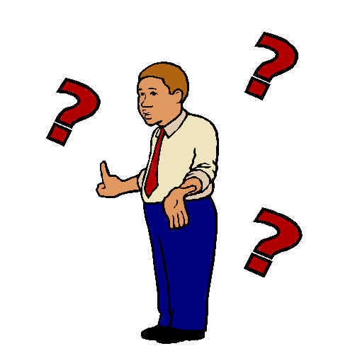 Confused people clipart