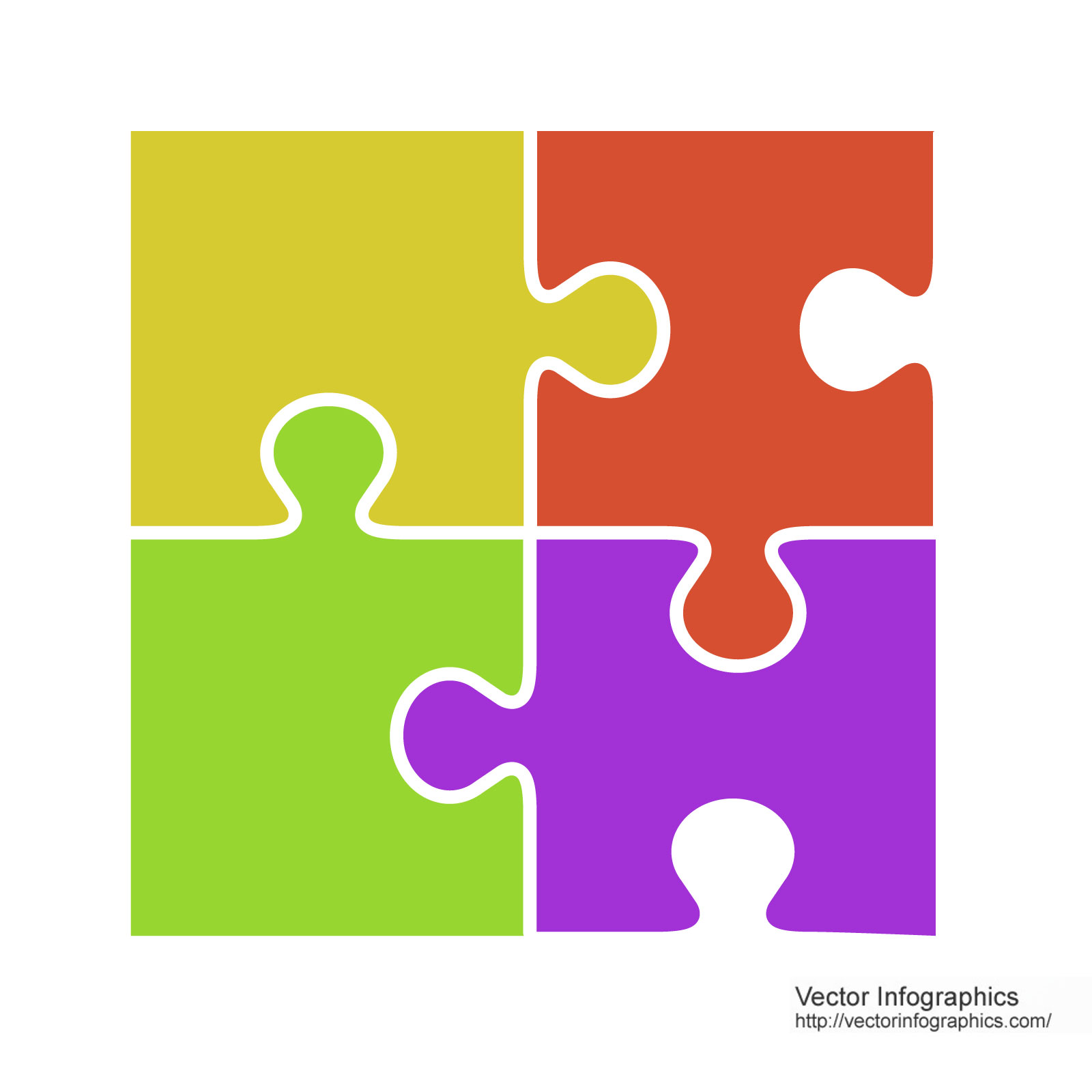 Jigsaw puzzle pieces Free Vector Image #58 – VectorInfographics