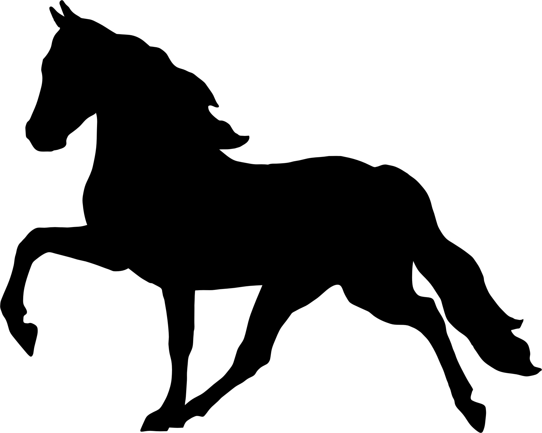 Silhouette Of A Horse | Free Download Clip Art | Free Clip Art ...