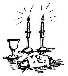 6+ Shabbat Candles Clipart