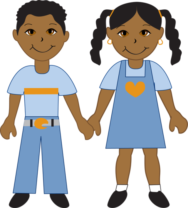 Boy and girl clipart png