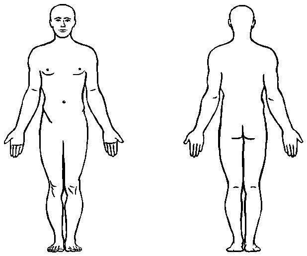 Body outline medical clipart