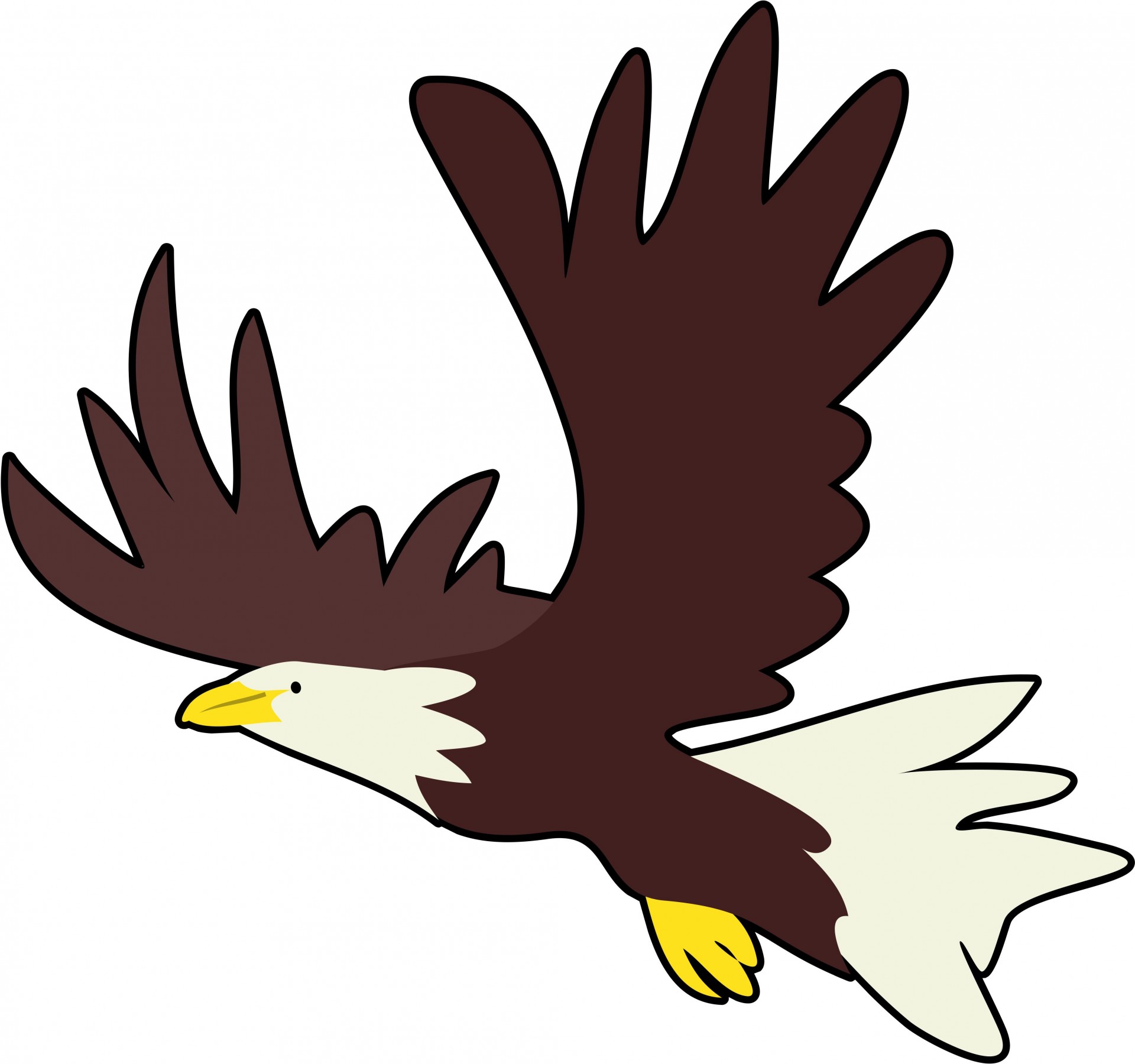 Eagle flying clipart