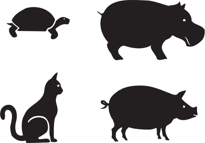 Free Animal Silhouettes - Download Free Vector Art, Stock Graphics ...