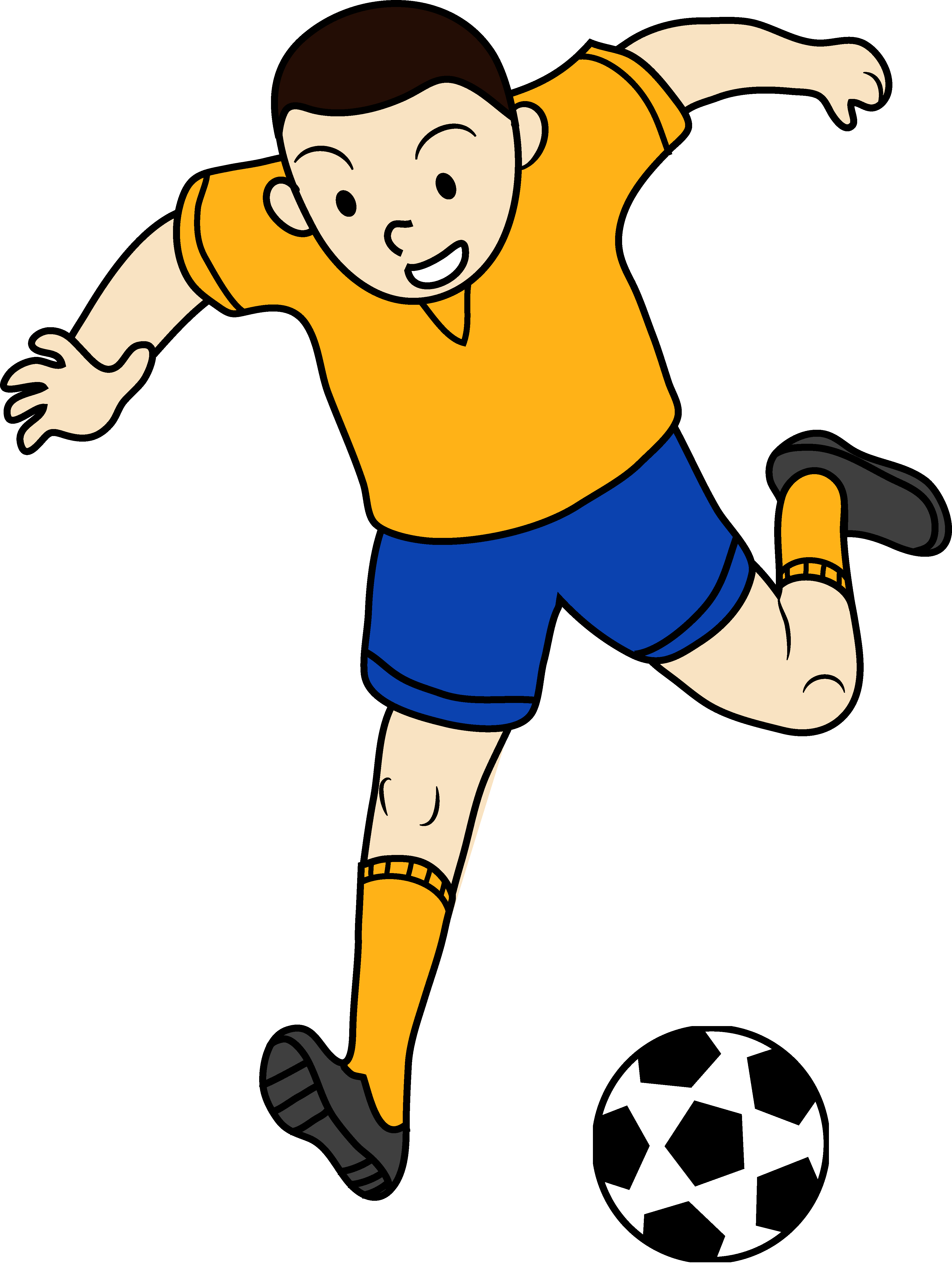 play soccer clipart