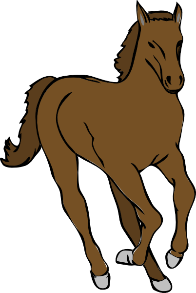 tera rising brown horse clipart