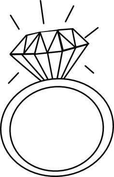 Diamond ring clip art