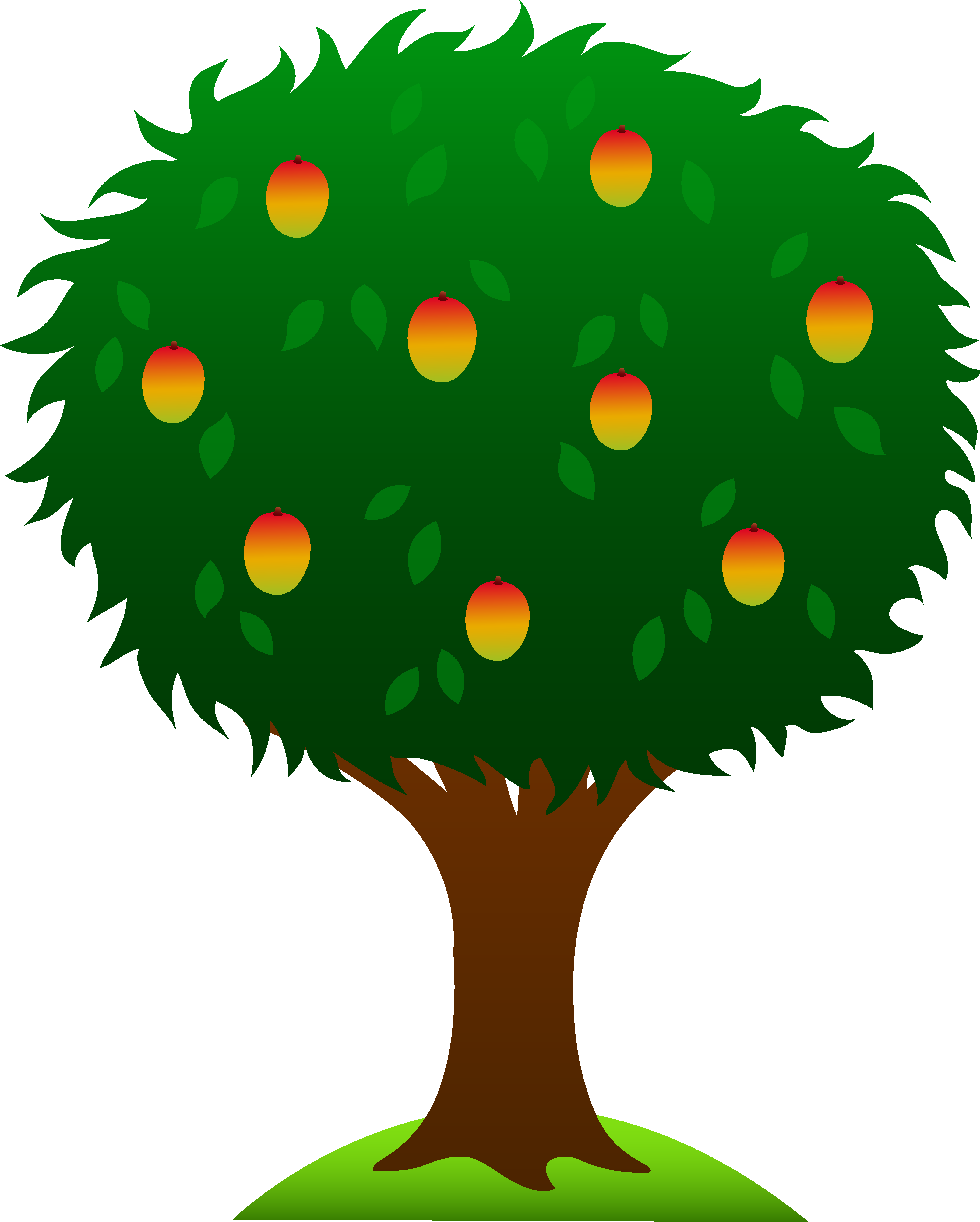 mango tree cartoon images