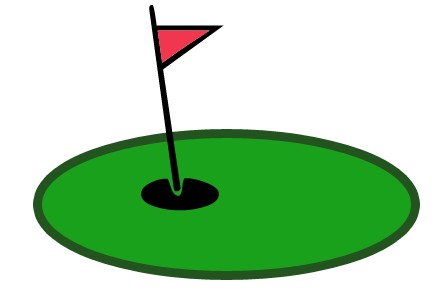 Golf green clipart