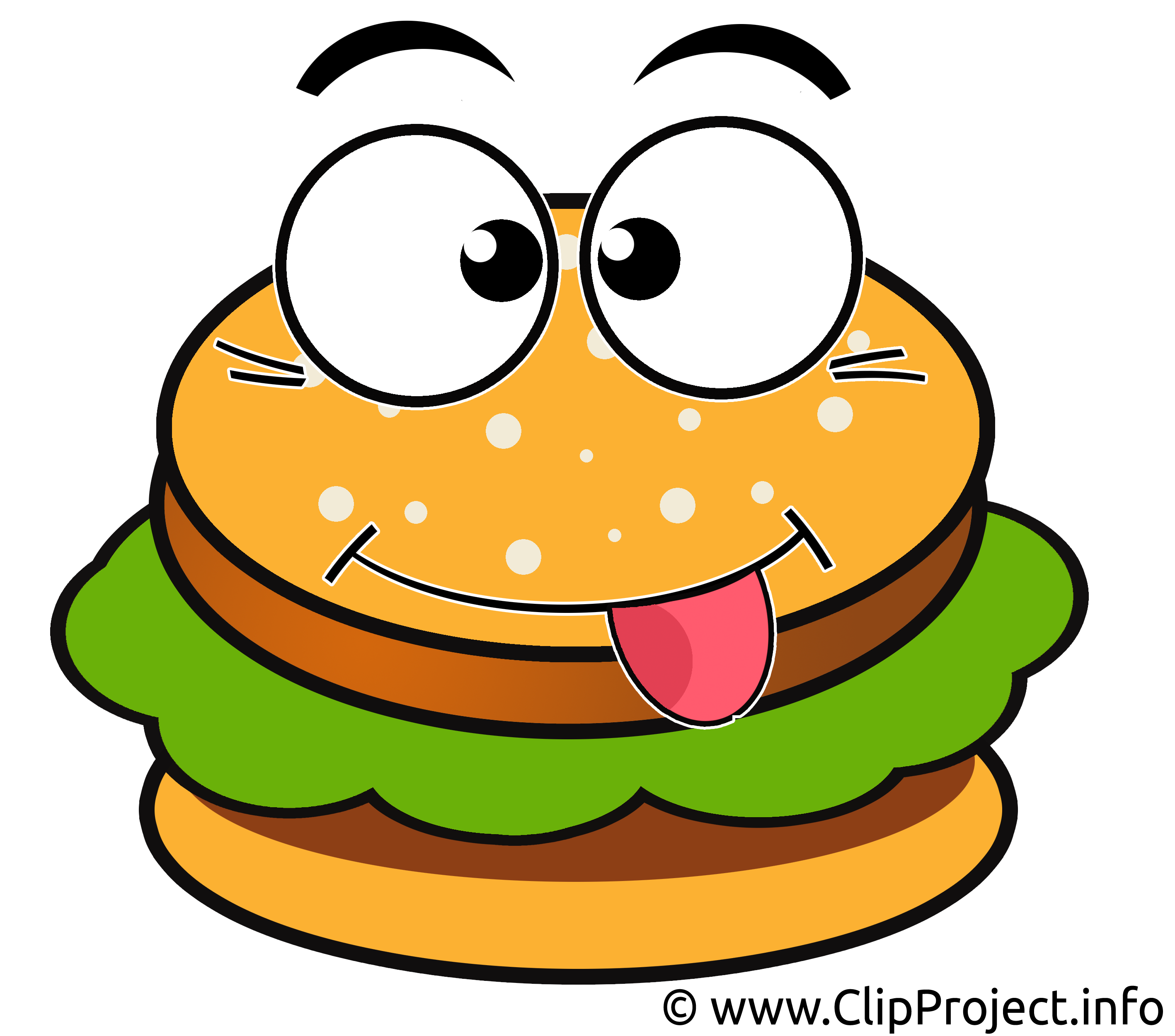 Hamburger Cartoon Clipart