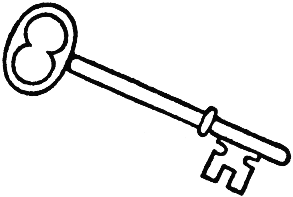Clipart key outline