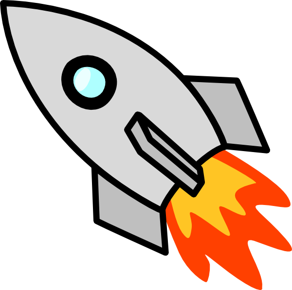 Rocket spaceship clipart