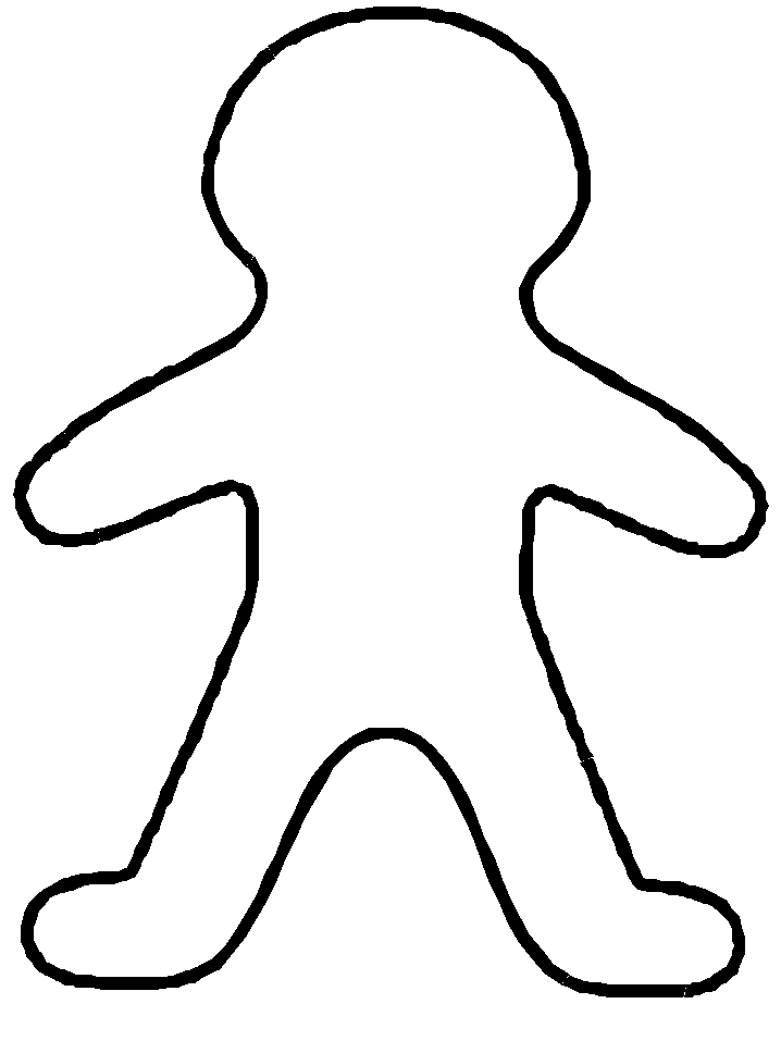 Blank Person Stencil ClipArt Best