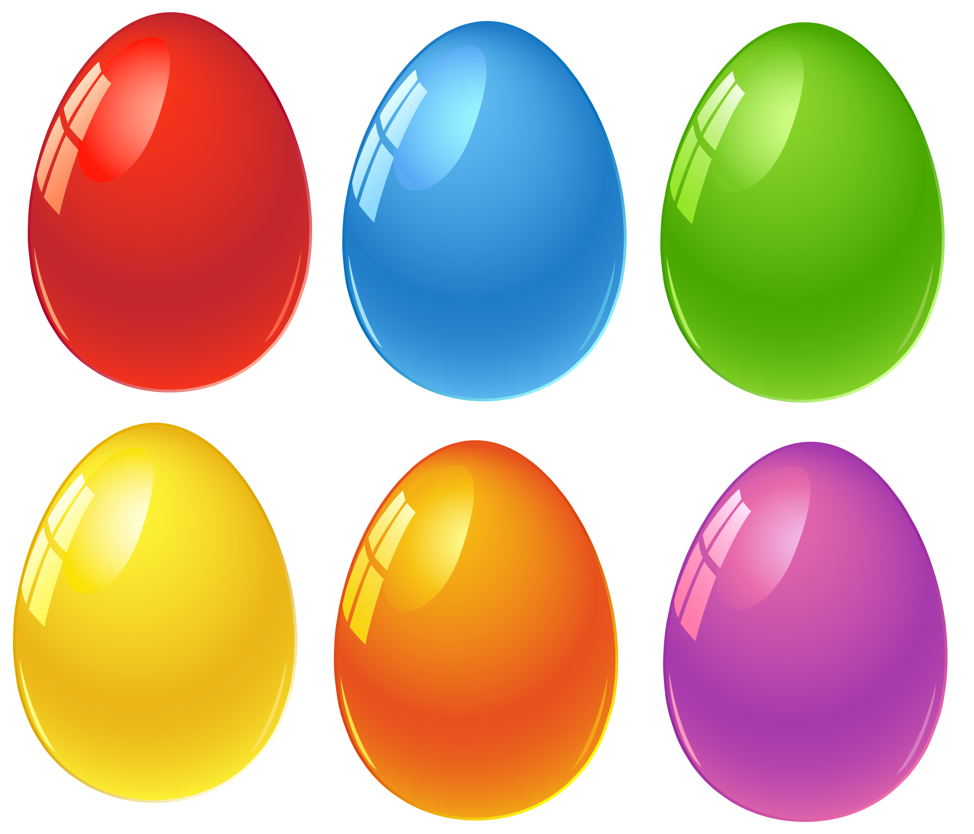 Colored Easter Eggs Clip Art – Clipart Free Download