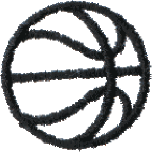 Embroidery.com: Basketball outline: Embroidery Designs, Thread and ...