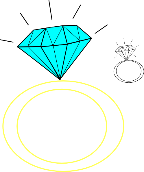 Diamond Ring clip art - vector clip art online, royalty free ...