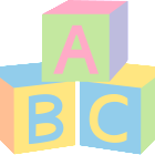 Pastel abc baby blocks free clip art | Black Background and some ...