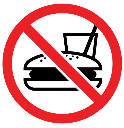 No Food Allowed Signs