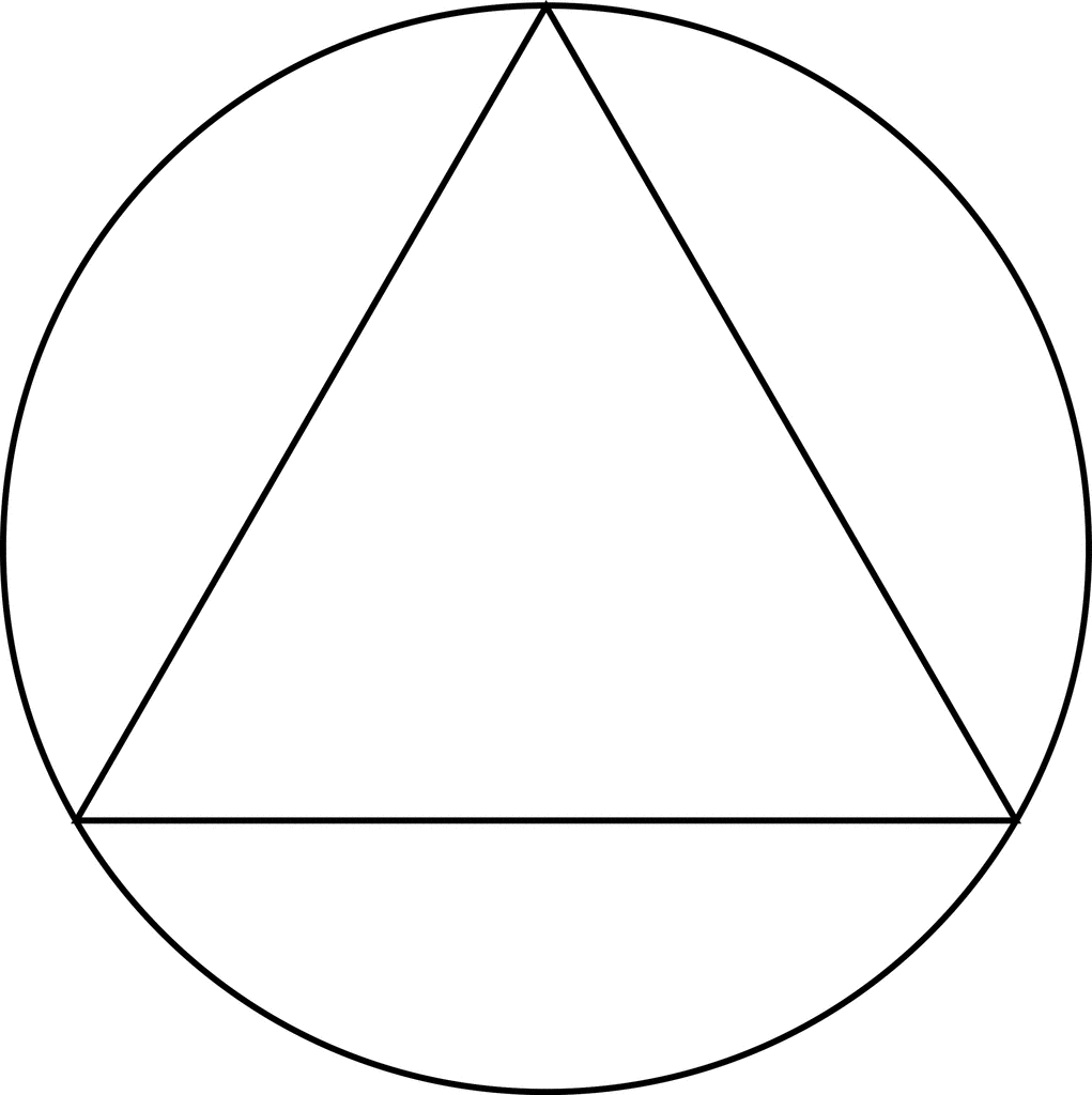 Triangle Inscribed In A Circle | ClipArt ETC