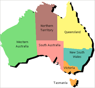 Australia Maps, Map of Australia, Political, Railway, Australia ...