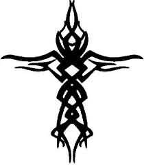 Tribal Cross Tattoos Design