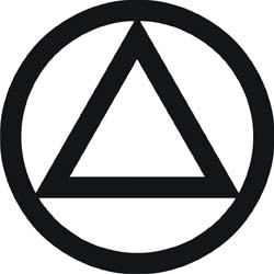 AA Circle & Triangle Vinyl Decal, Sticker, Window Graphics