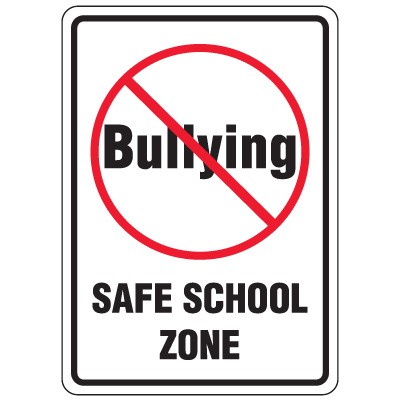 No Bullying Signs from Emedco.com, Stock items ship TODAY, Custom ...