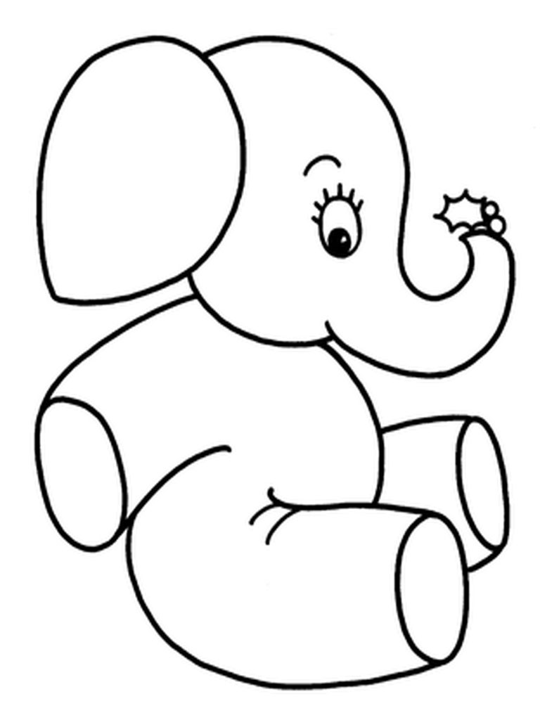 Elephants Coloring Pages Realistic | Realistic Coloring Pages