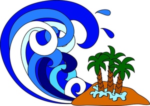 Tsunami Clipart Image - Tidal Wave