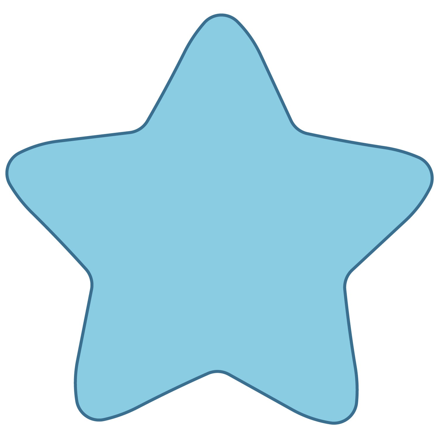 rounded-star-template-clipart-best