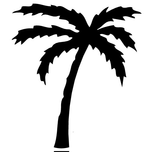 Palm Tree Silhouette - Free Clipart Images
