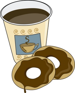 Coffee Clipart Image - Coffee and Donuts