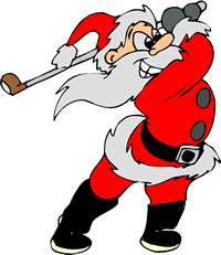 Christmas Golf Clipart