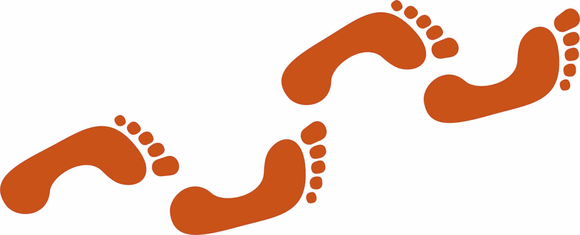 Foot step clipart