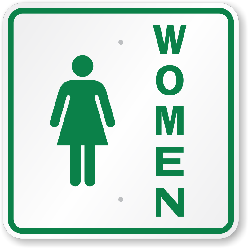 Clipart ladies toilet sign