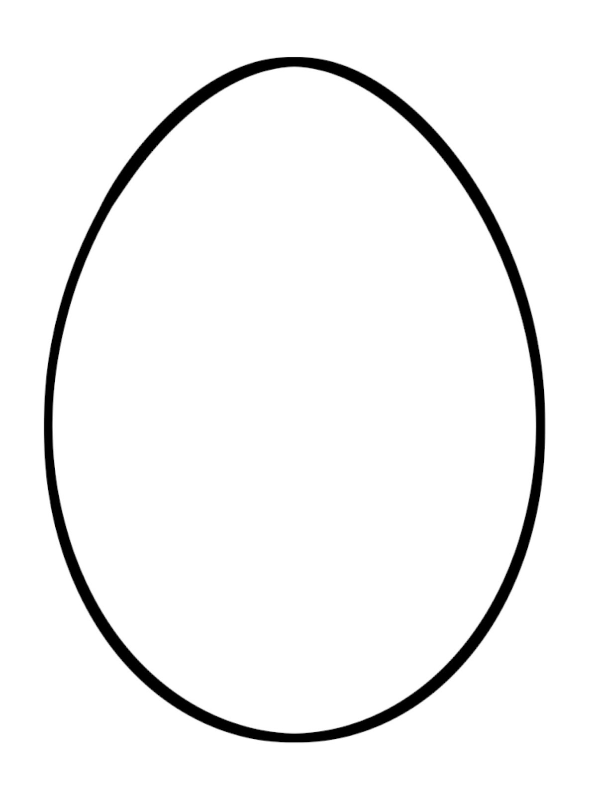 Printable Egg Outline