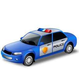 Free police car clipart