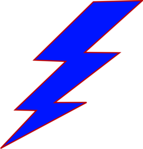 Blue Lightning Bolt clip art - Free Clipart Images