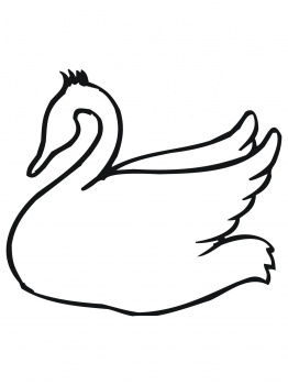 Swan Outline coloring page | Super Coloring - ClipArt Best ...