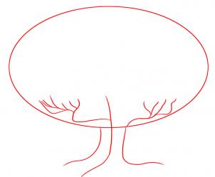 Trees - How to Draw an Oak Tree