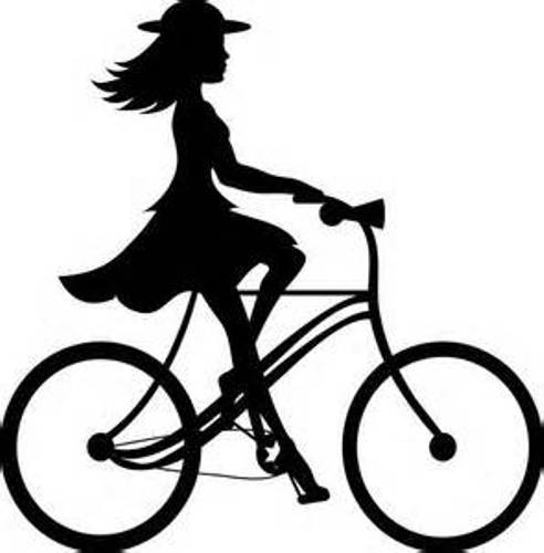 Bike riding clip art