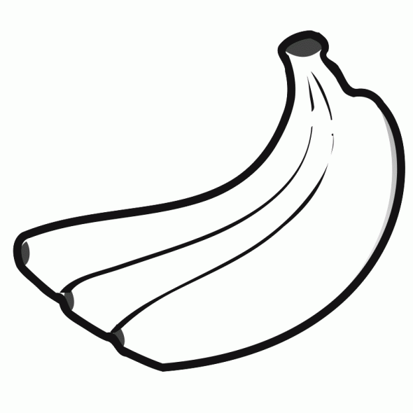 Banana Template | Jos Gandos Coloring Pages For Kids