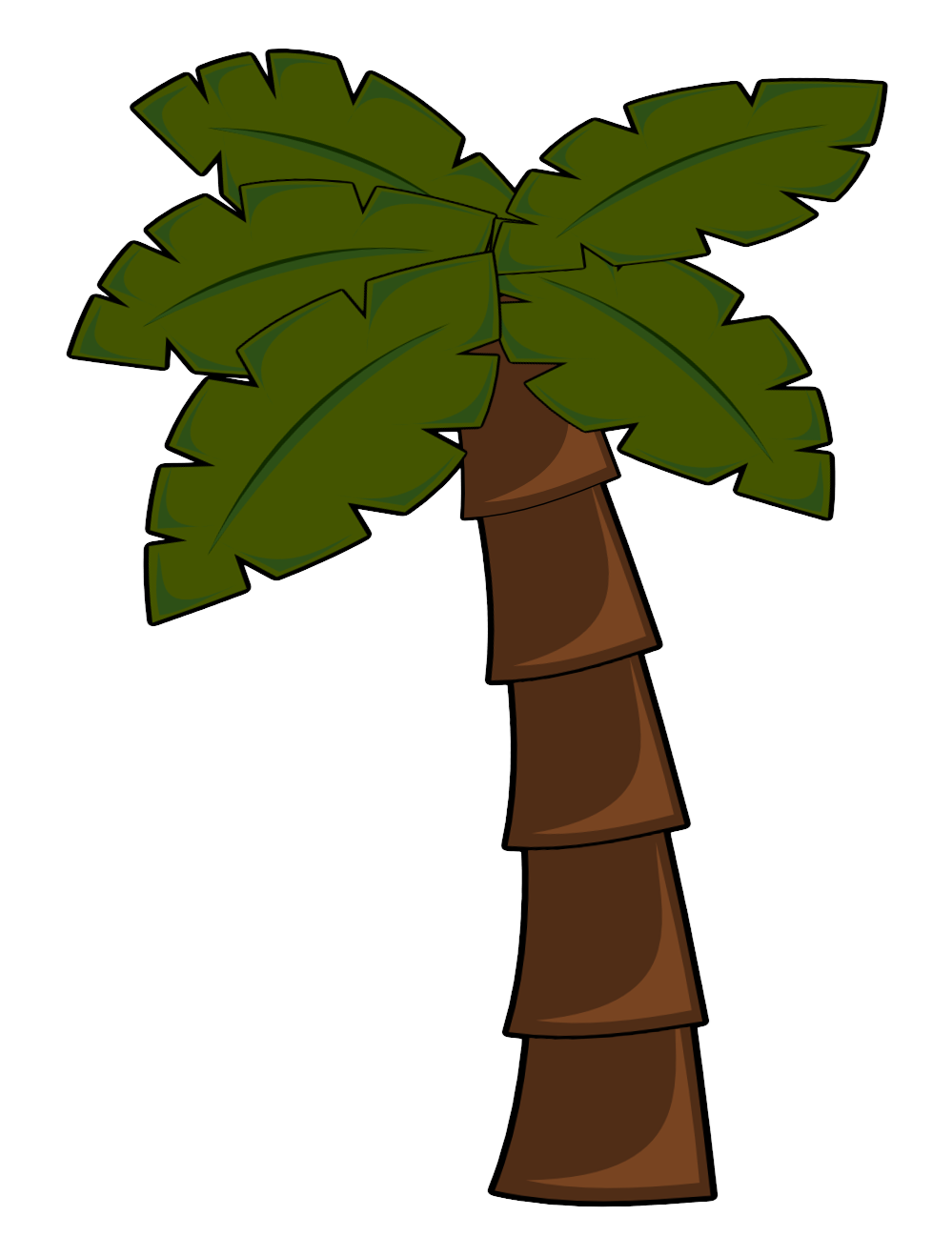 Palm Tree Beach Clipart - Free Clipart Images