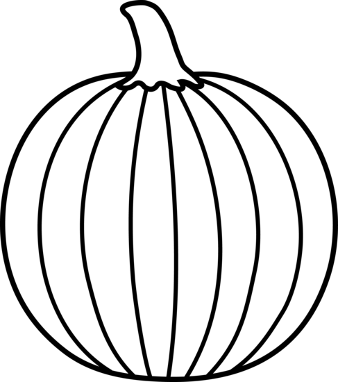 Pumpkin outline clipart