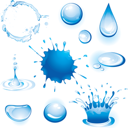 Crystal Clear Water Drops 03 Vector - Vector download