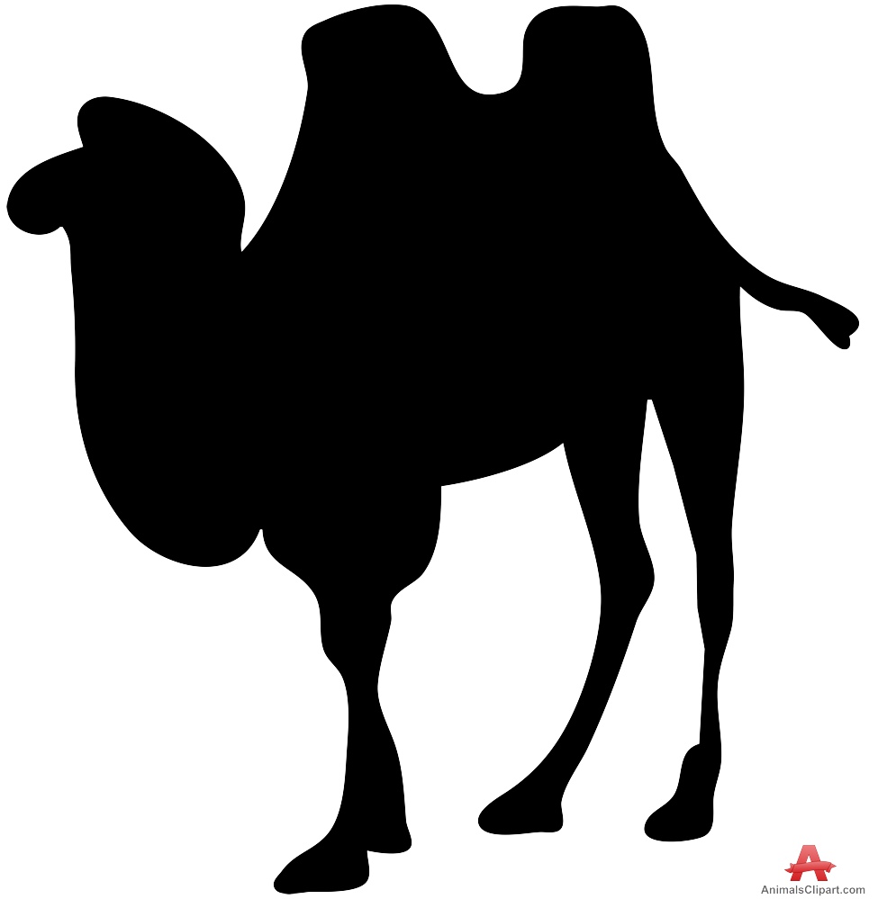 Bactrian Camel Silhouette | Free Clipart Design Download